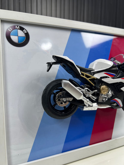 BMW S1000 RR | Bike Scale 1:12 | 3D Diecast Frame | Bikes Wall Art