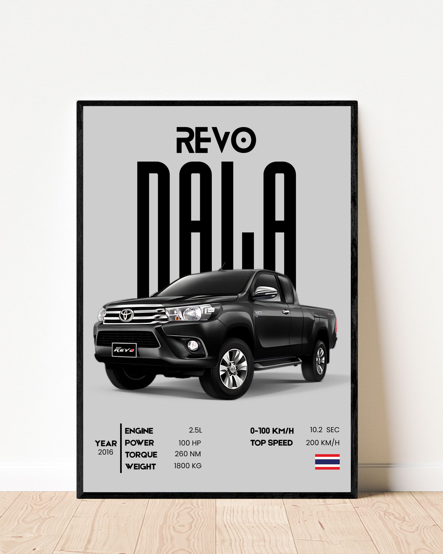 Revo 4x4 | With Specs | Cars Wall Art