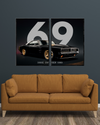 Dodge Charger 1969 | 2 - Panel Wall Art | Cars Wall Art