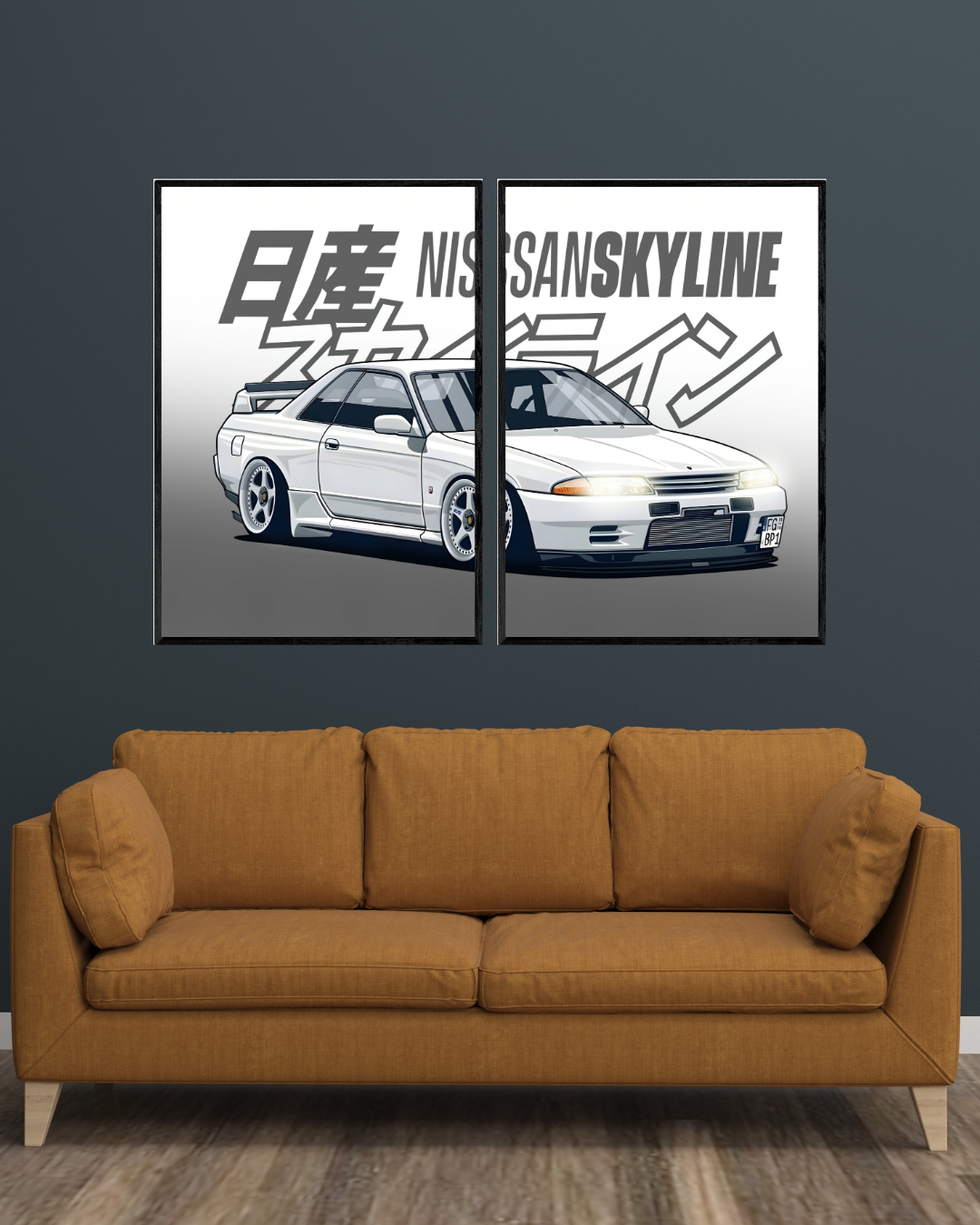Skyline GT-R R34 | 2 - Panel Wall Art | Cars Wall Art
