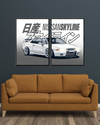 Skyline GT-R R34 | 2 - Panel Wall Art | Cars Wall Art