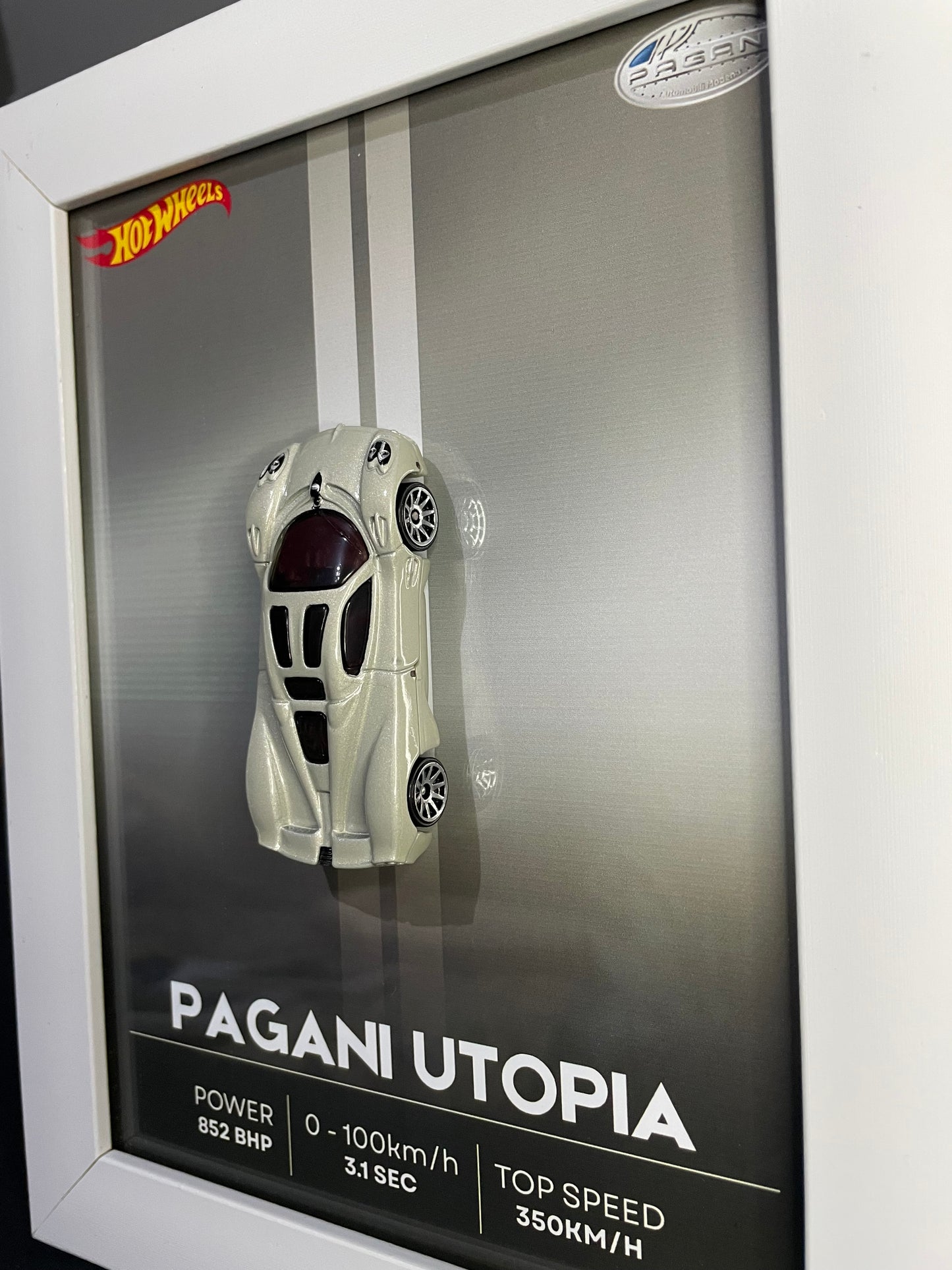 Pagani Utopia - Hot Wheels | 3D Diecast Frame | Cars Wall Art