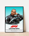 Lewis Hamilton Frame | With Specs | Cars Wall Art