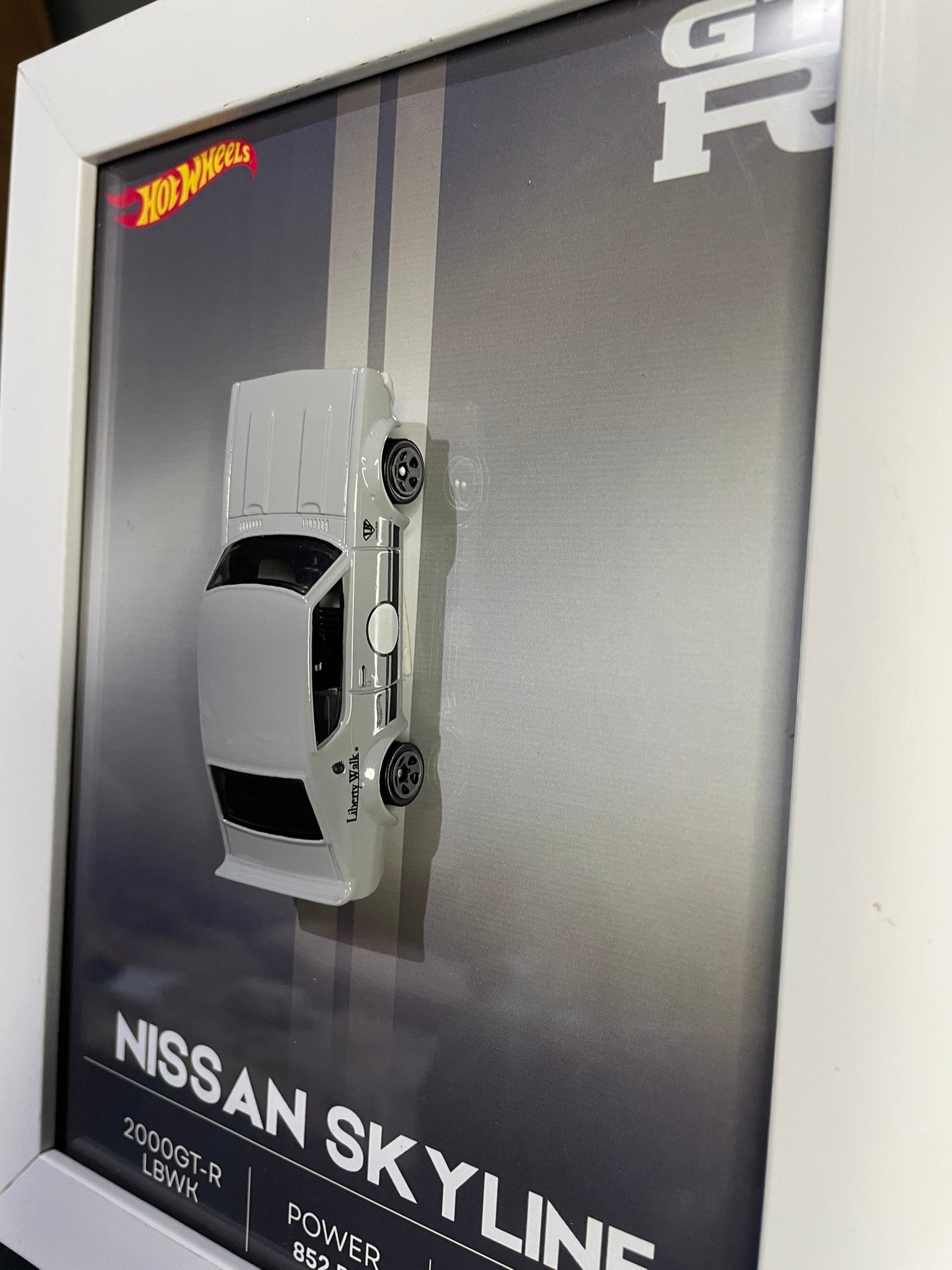 Nissan Skyline 2000GT-R LBWK - Hot Wheels | 3D Diecast Frame | Cars Wall Art