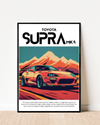Toyota Supra MK4 | With Specs | Cars Wall Art