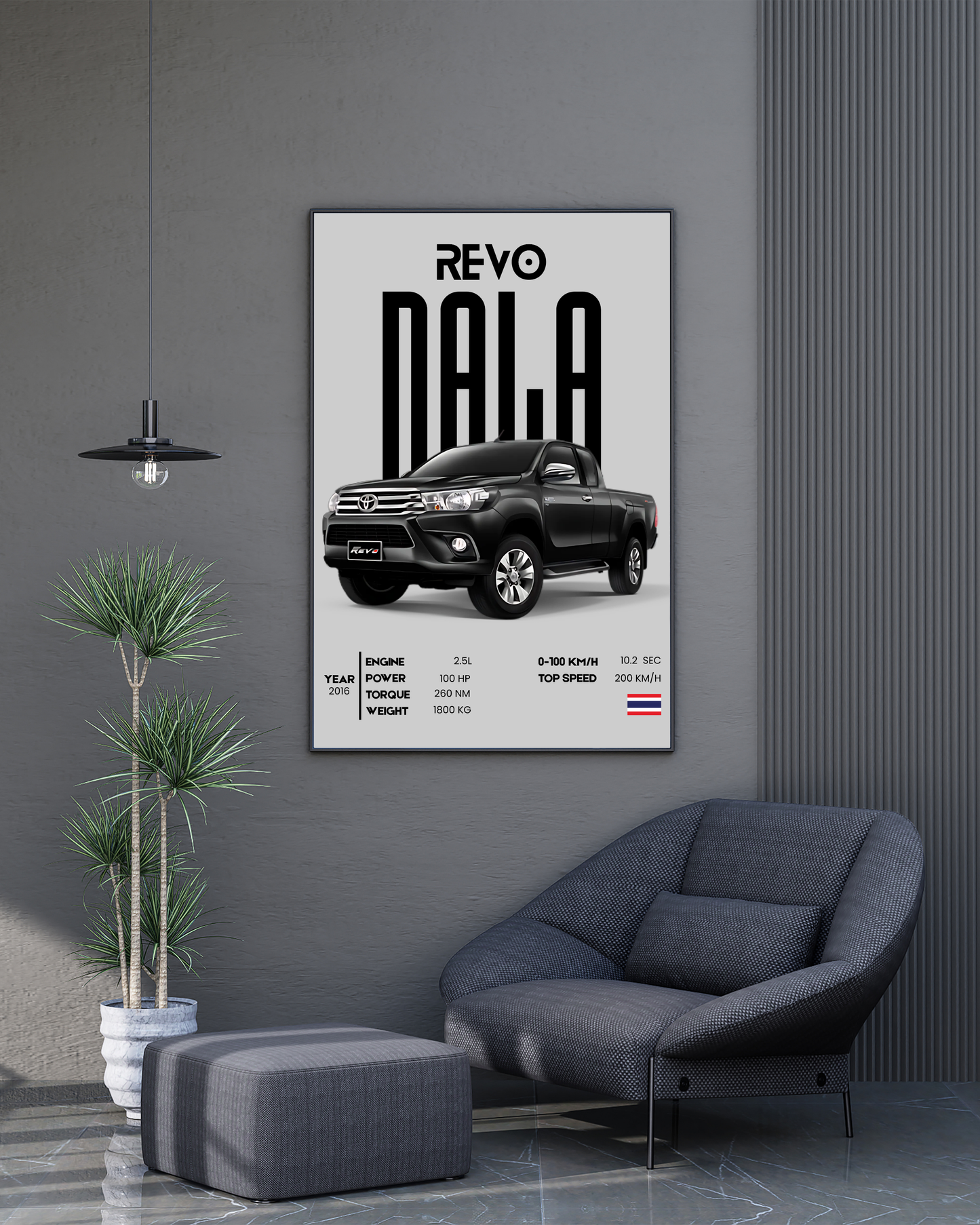 Revo 4x4 | With Specs | Cars Wall Art