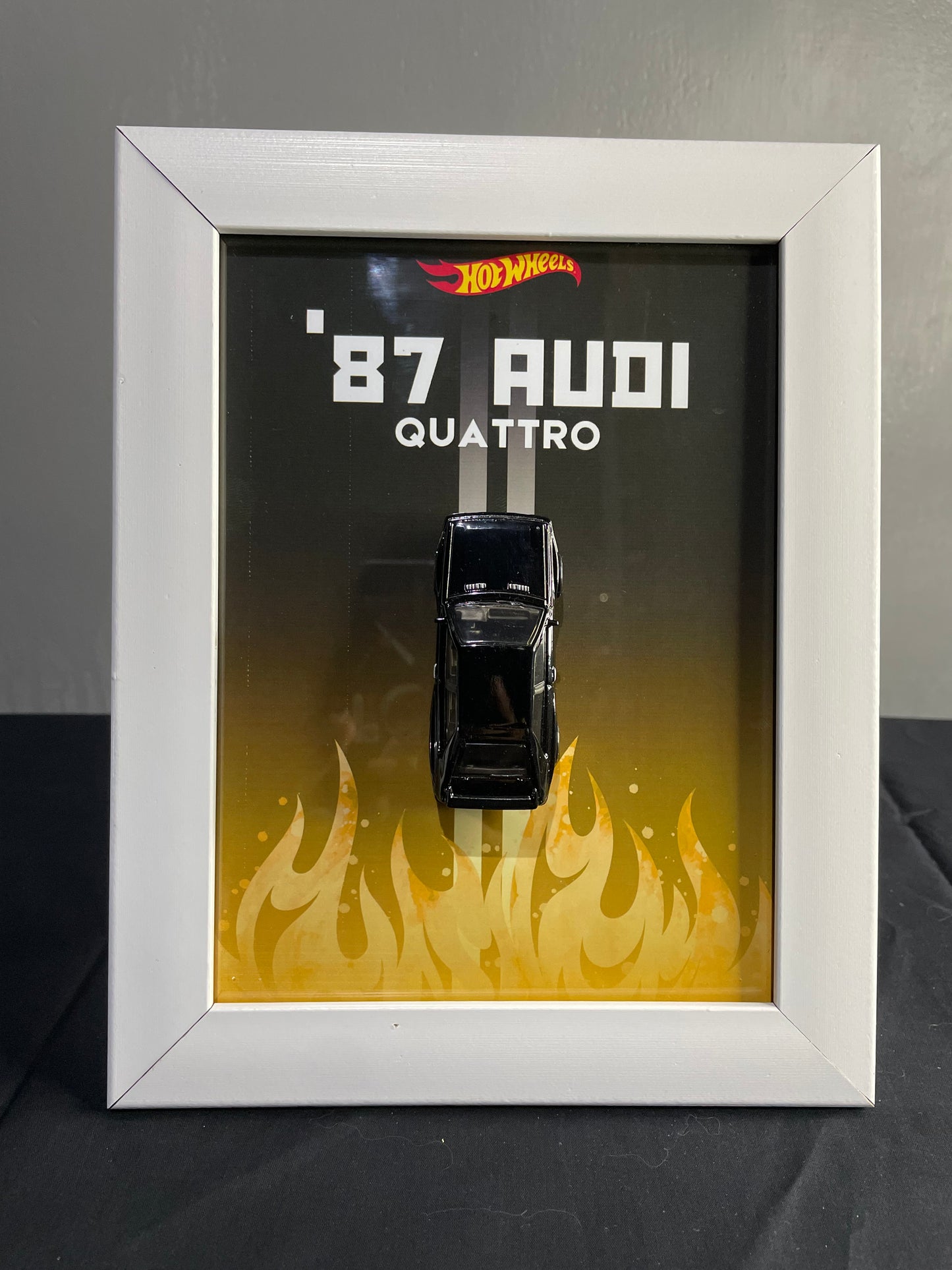 '87 AUDI Quattro - Hot Wheels | 3D Diecast Frame | Cars Wall Art