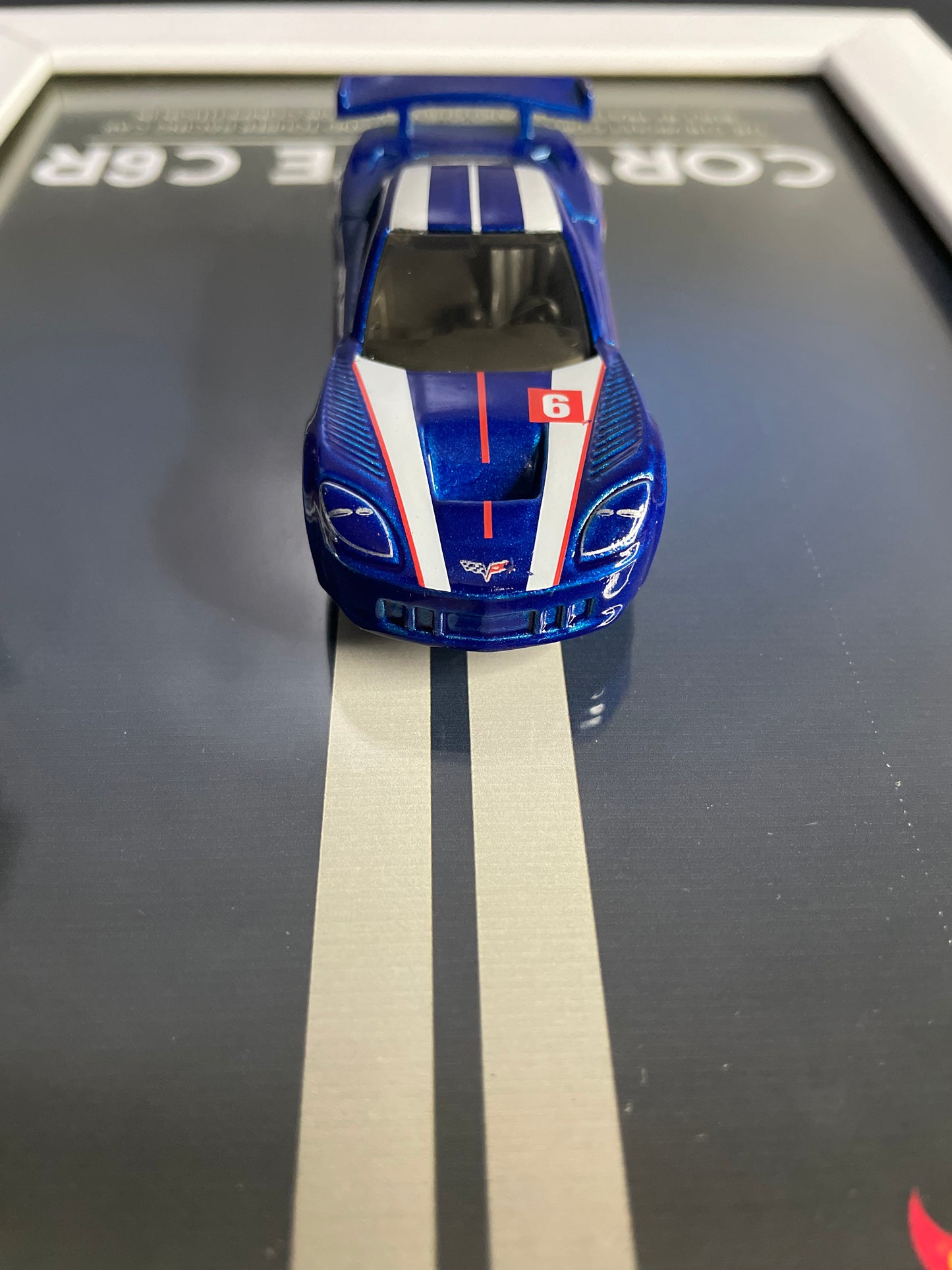 Corvette C6R - Hot Wheels | 3D Diecast Frame | Cars Wall Art