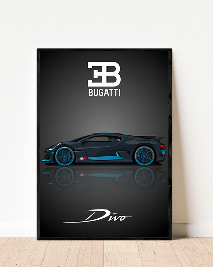 Bugatti Divo | With Specs | Cars Wall Art