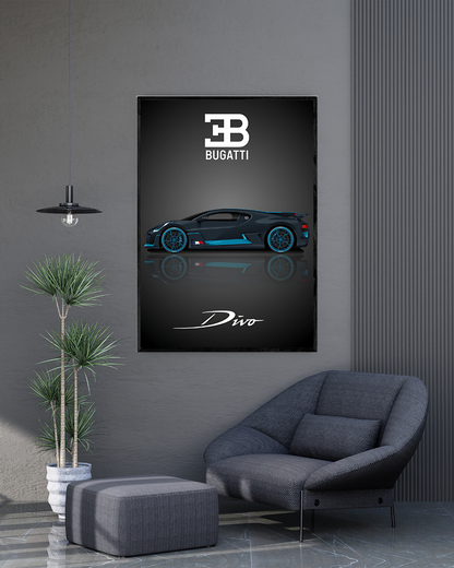 Bugatti Divo | With Specs | Cars Wall Art
