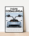 Pagani Codalunga | With Specs | Cars Wall Art