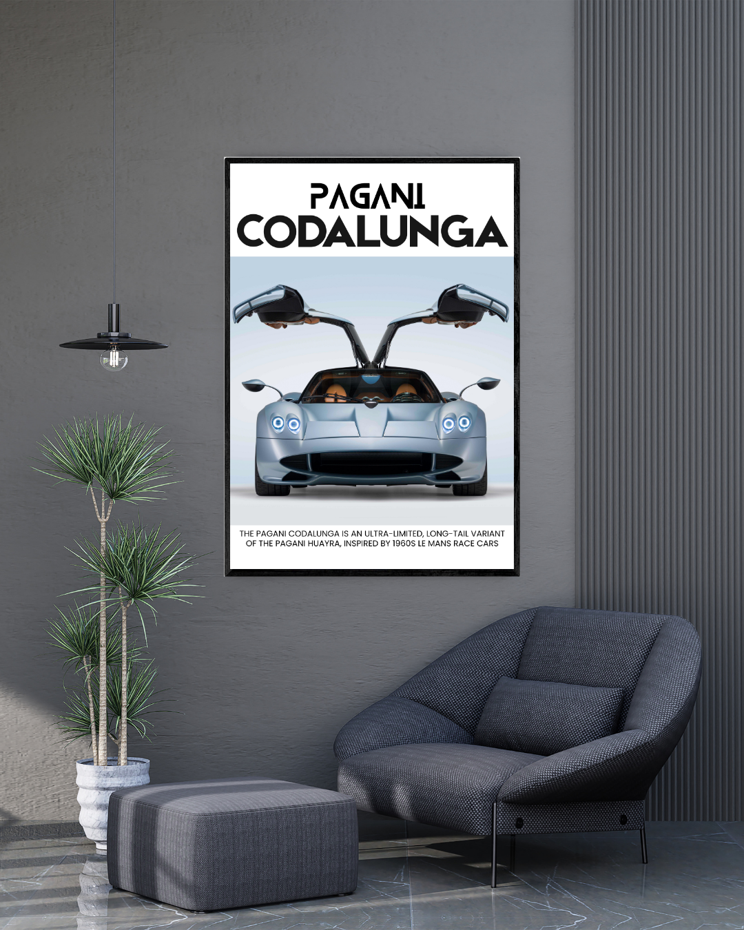Pagani Codalunga | With Specs | Cars Wall Art