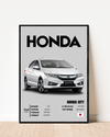 Honda City | With Specs | Cars Wall Art