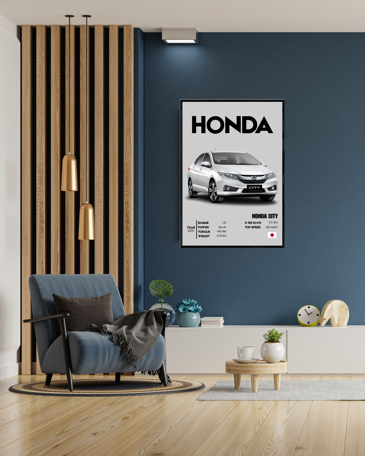 Honda City | With Specs | Cars Wall Art