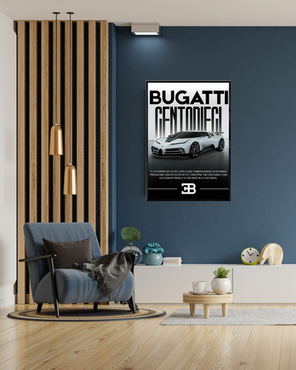 Bugatti Centodieci | With Specs | Cars Wall Art