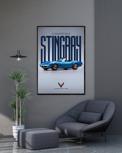 Chevrolet Corvette Stingray - 1965 | Cars Wall Art