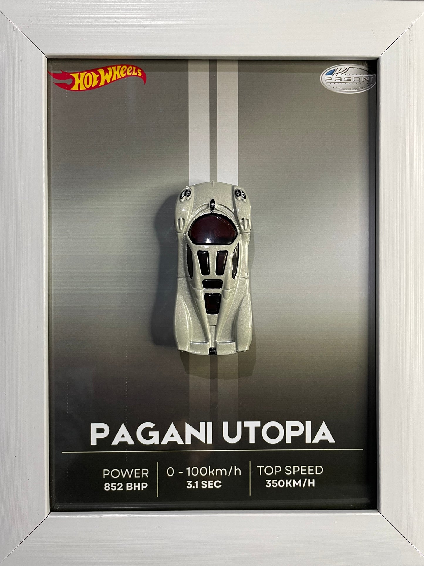 Pagani Utopia - Hot Wheels | 3D Diecast Frame | Cars Wall Art