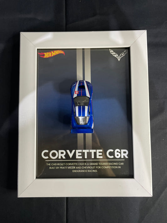 Corvette C6R - Hot Wheels | 3D Diecast Frame | Cars Wall Art