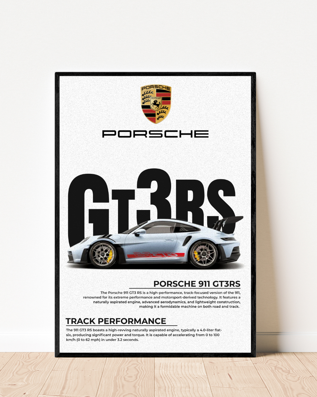 Porsche 911 GT3 RS | With Specs | Cars Wall Art