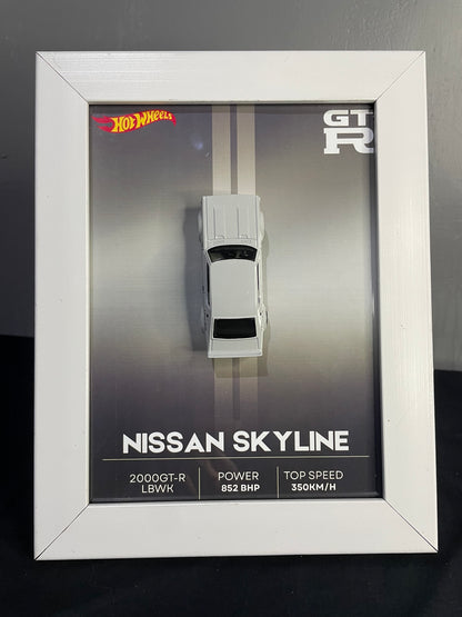 Nissan Skyline 2000GT-R LBWK - Hot Wheels | 3D Diecast Frame | Cars Wall Art