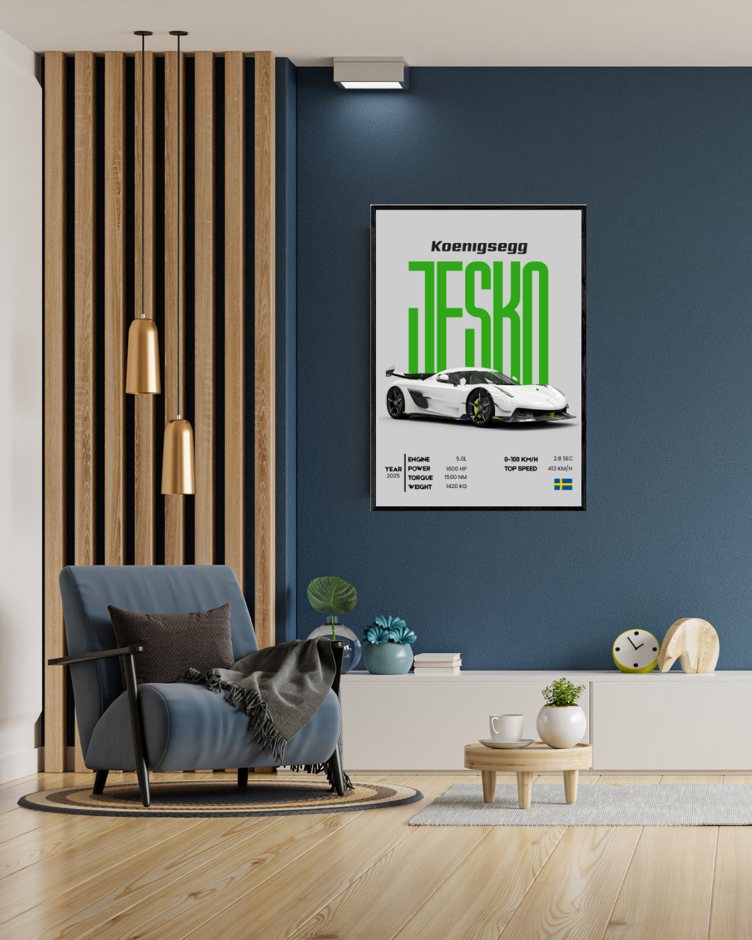 Koenigsegg Jesko | With Specs | Cars Wall Art