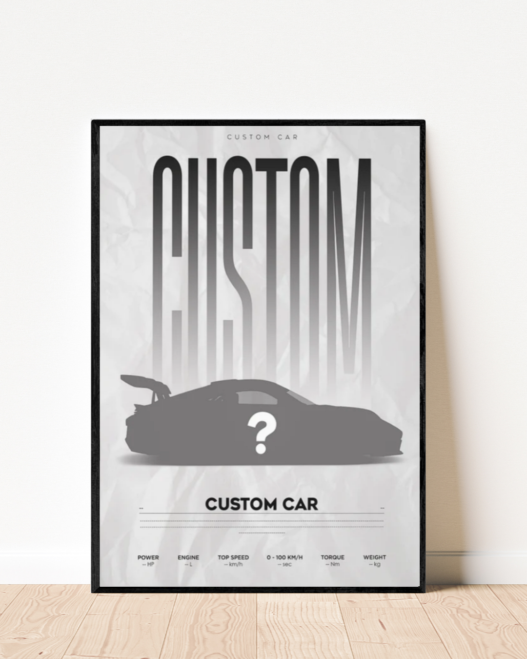 High-Quality Custom Car Frame | Cars Wall Art