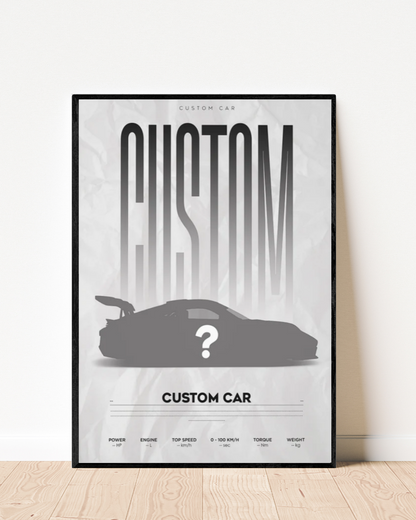 High-Quality Custom Car Frame | Cars Wall Art