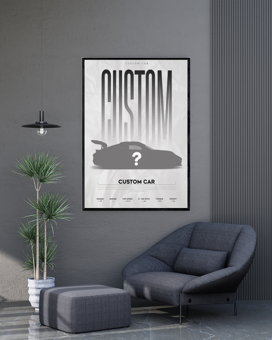High-Quality Custom Car Frame | Cars Wall Art