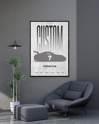 High-Quality Custom Car Frame | Cars Wall Art