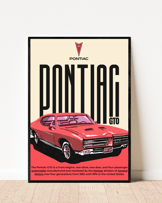 Pontiac GTO | With Specs | Cars Wall Art