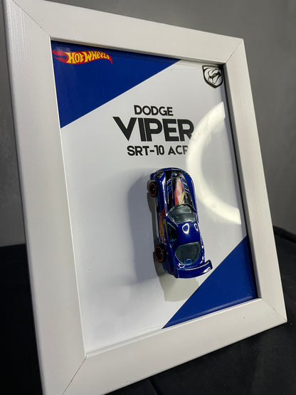 Dodge Viper SRT-10 ACR - Hot Wheels | 3D Diecast Frame | Cars Wall Art
