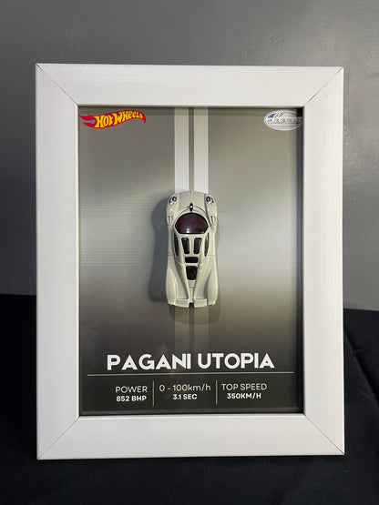 Pagani Utopia - Hot Wheels | 3D Diecast Frame | Cars Wall Art