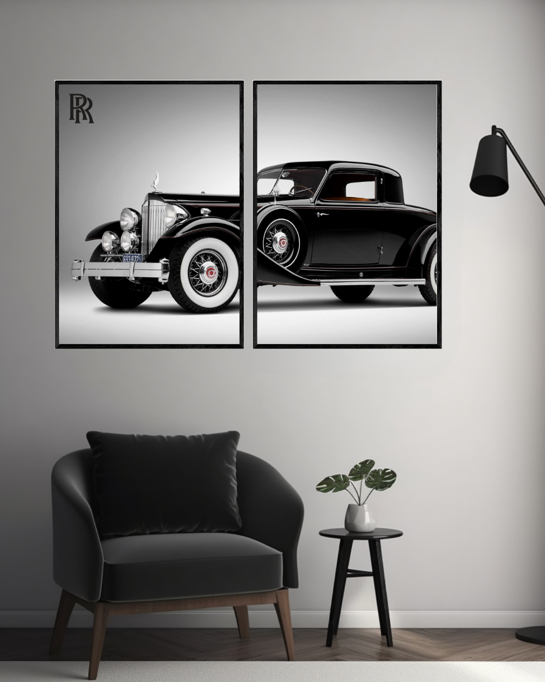 Vintage Rolls-Royce | 2 - Panel Wall Art | Cars Wall Art