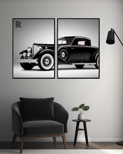 Vintage Rolls-Royce | 2 - Panel Wall Art | Cars Wall Art
