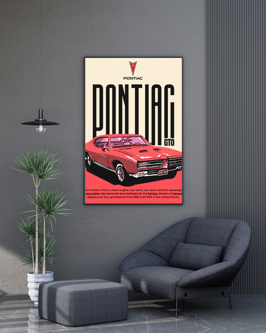 Pontiac GTO | With Specs | Cars Wall Art
