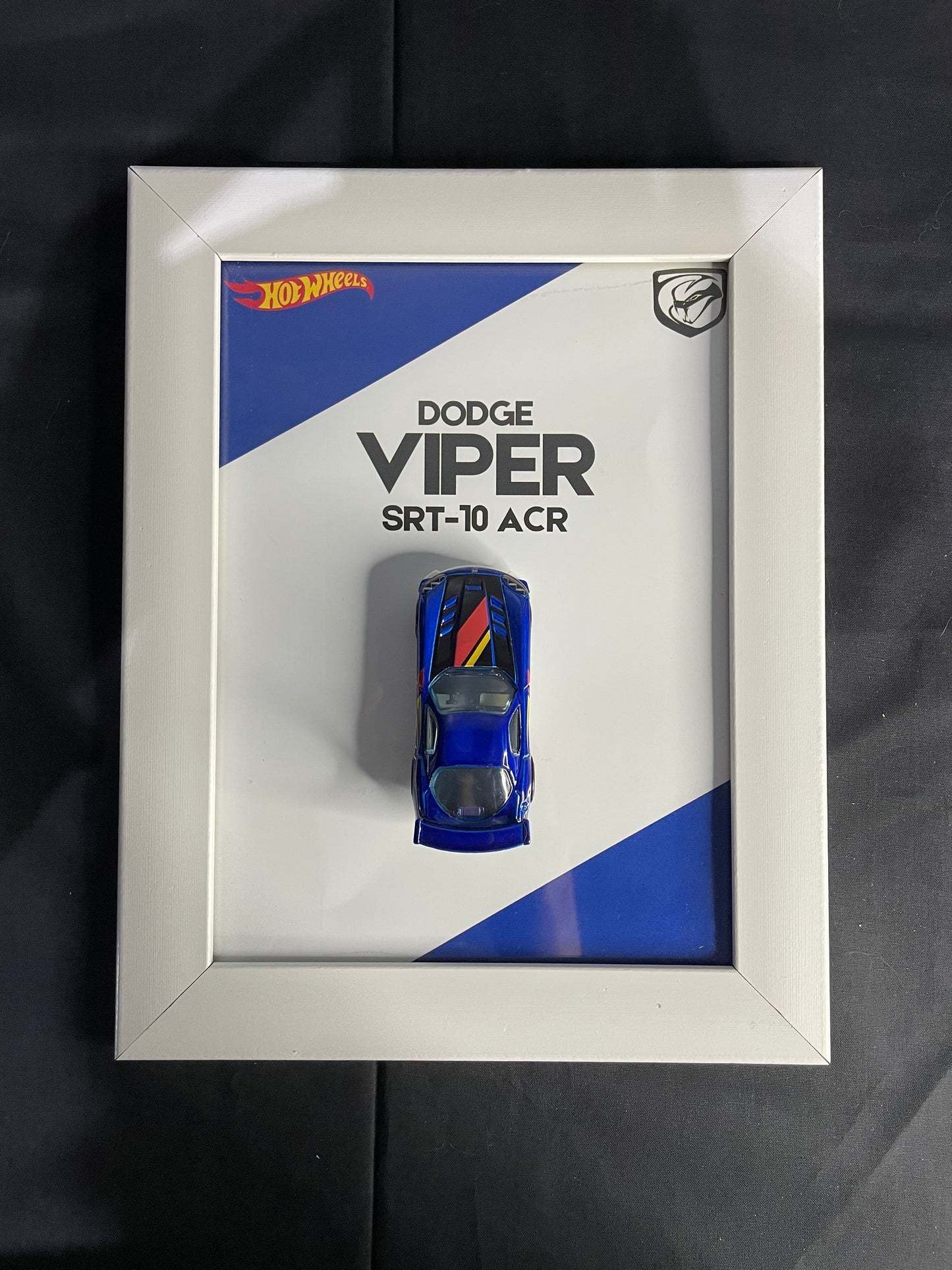 Dodge Viper SRT-10 ACR - Hot Wheels | 3D Diecast Frame | Cars Wall Art