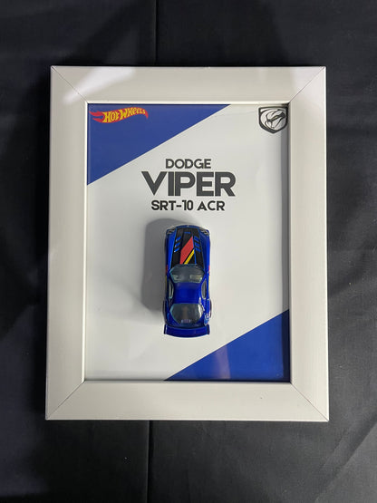 Dodge Viper SRT-10 ACR - Hot Wheels | 3D Diecast Frame | Cars Wall Art