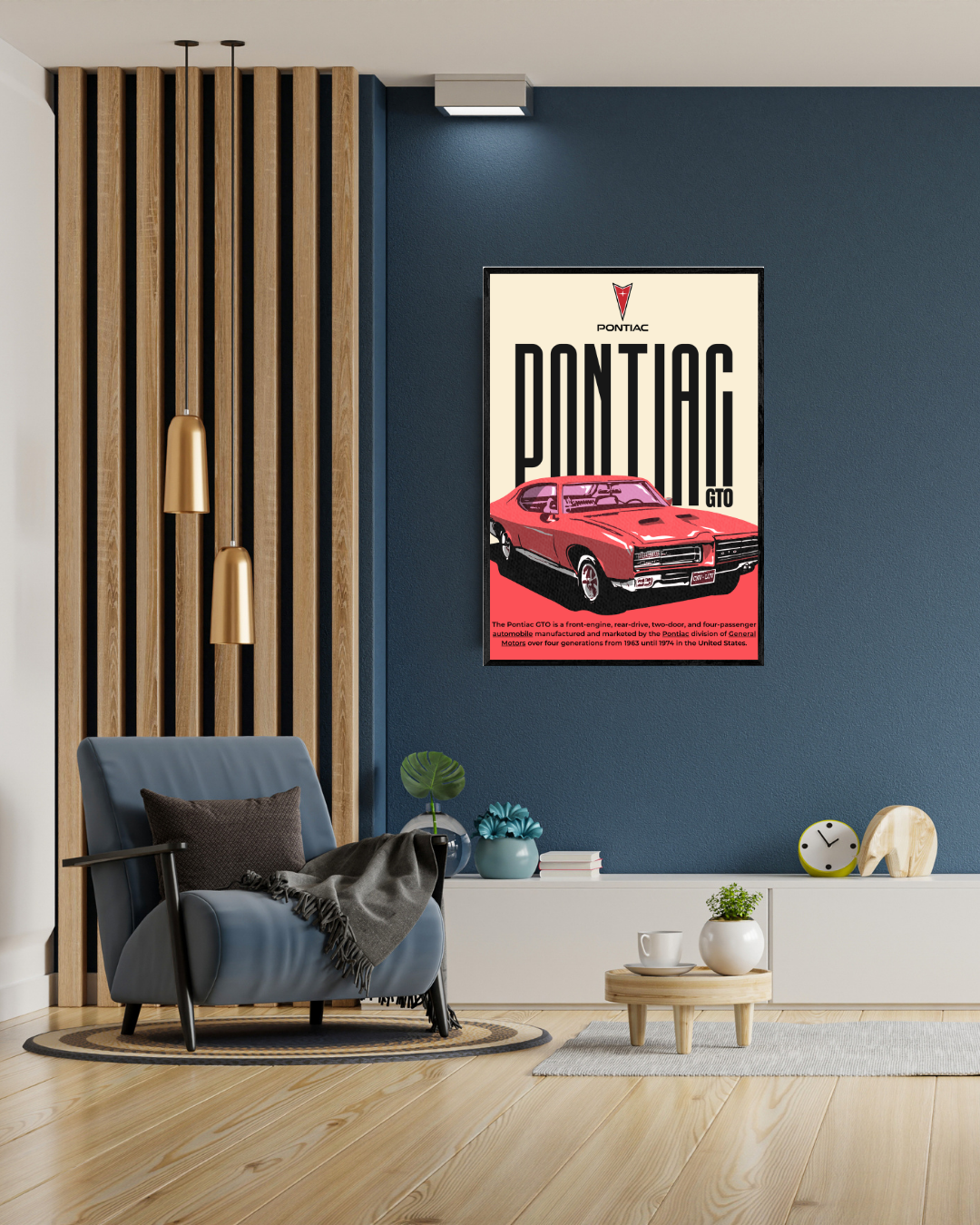 Pontiac GTO | With Specs | Cars Wall Art