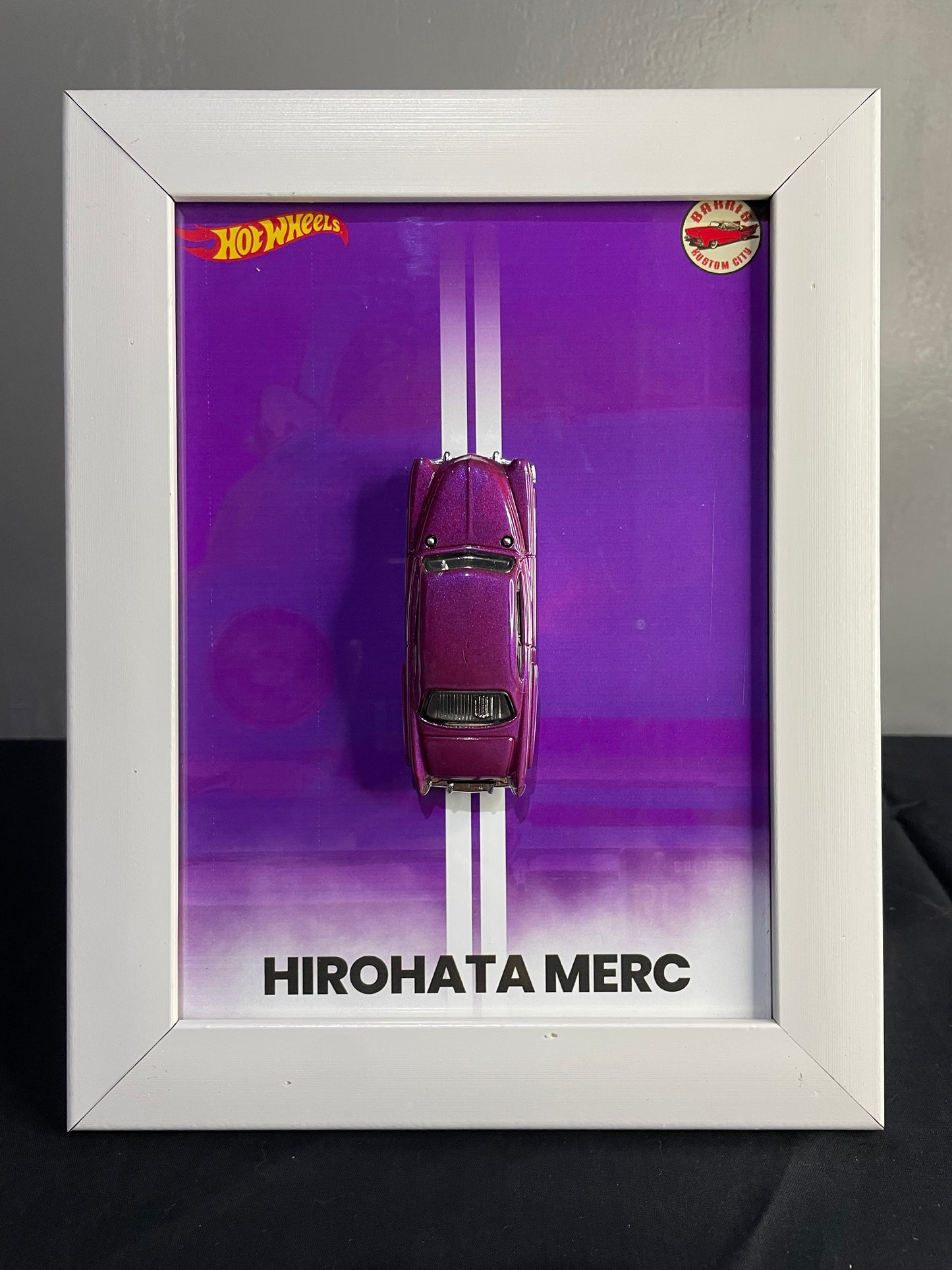 Hirohata Merc - Hot Wheels | 3D Diecast Frame | Cars Wall Art