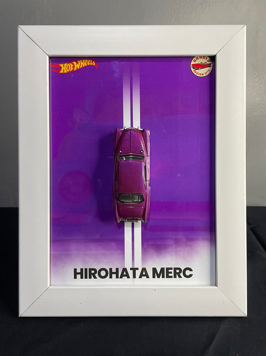Hirohata Merc - Hot Wheels | 3D Diecast Frame | Cars Wall Art
