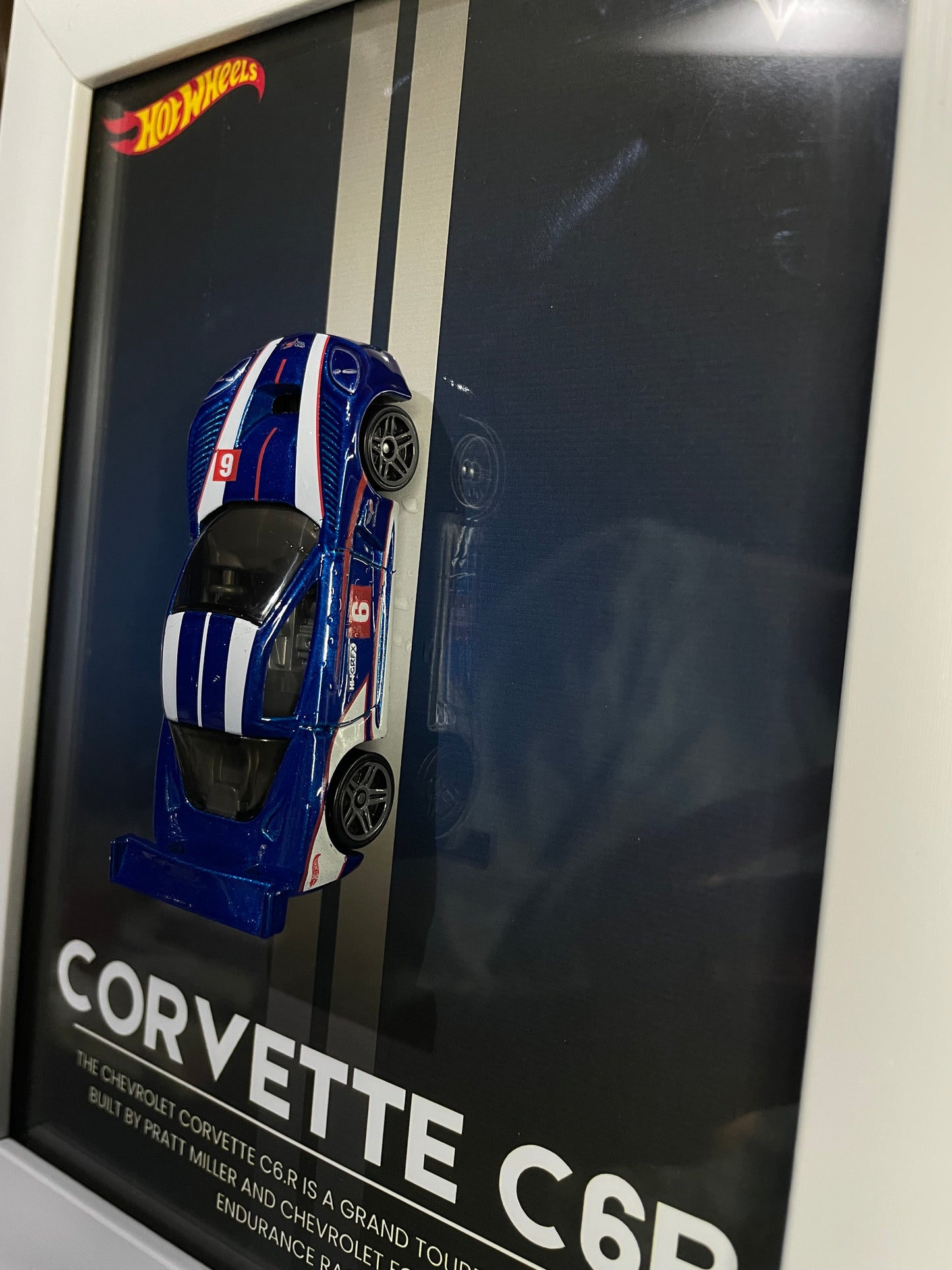 Corvette C6R - Hot Wheels | 3D Diecast Frame | Cars Wall Art