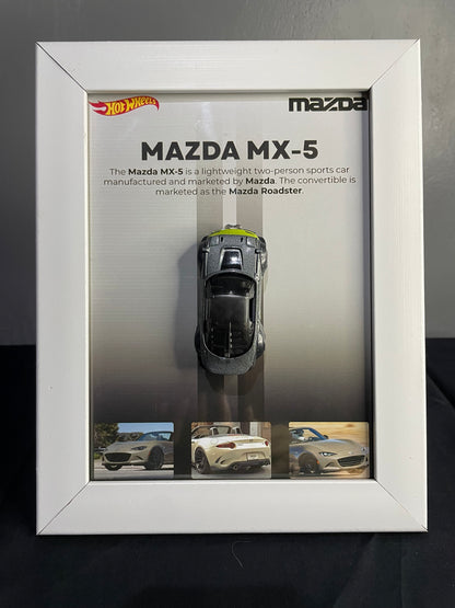 Mazda MX-5 - Hot Wheels | 3D Diecast Frame | Cars Wall Art