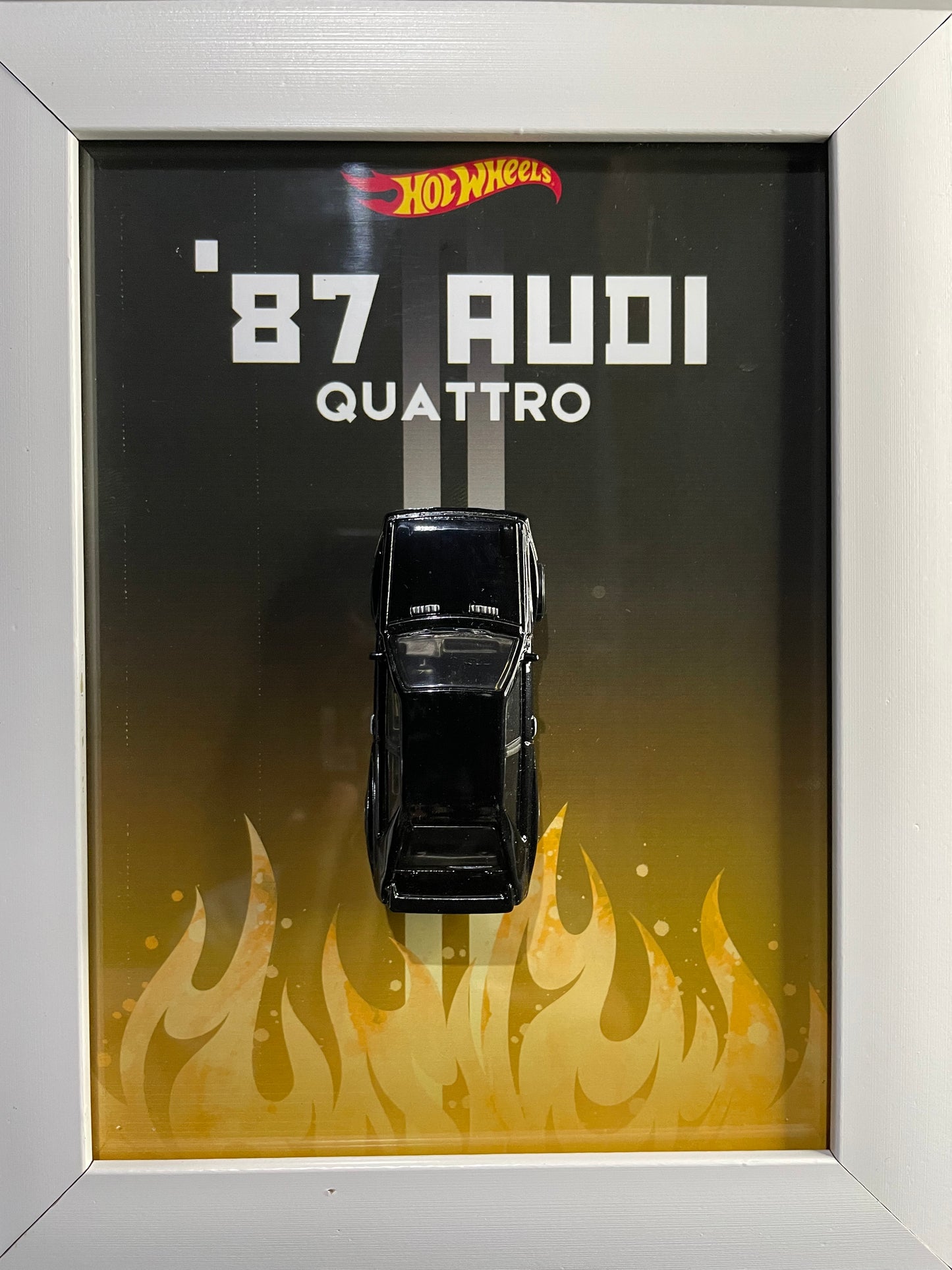'87 AUDI Quattro - Hot Wheels | 3D Diecast Frame | Cars Wall Art