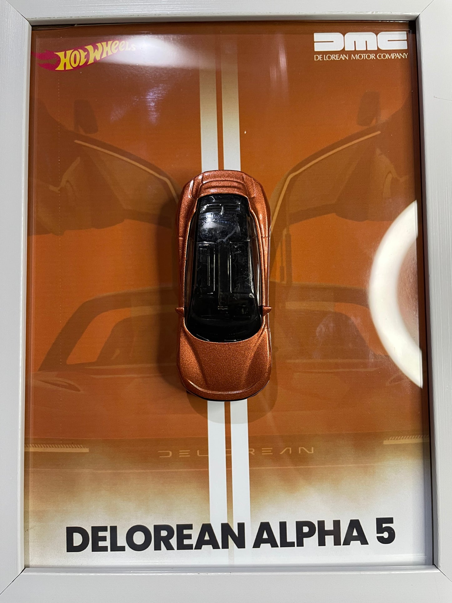 Delorean Alpha 5 - Hot Wheels | 3D Diecast Frame | Cars Wall Art