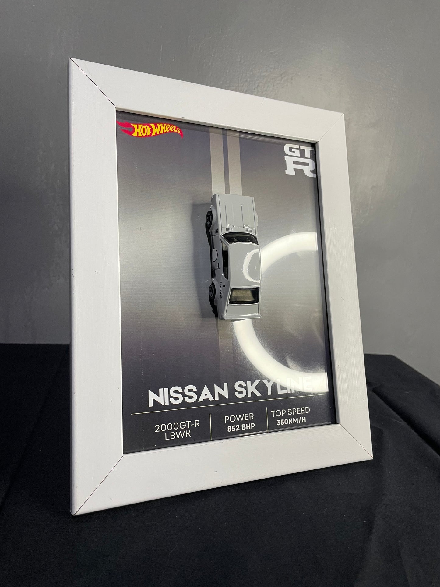 Nissan Skyline 2000GT-R LBWK - Hot Wheels | 3D Diecast Frame | Cars Wall Art