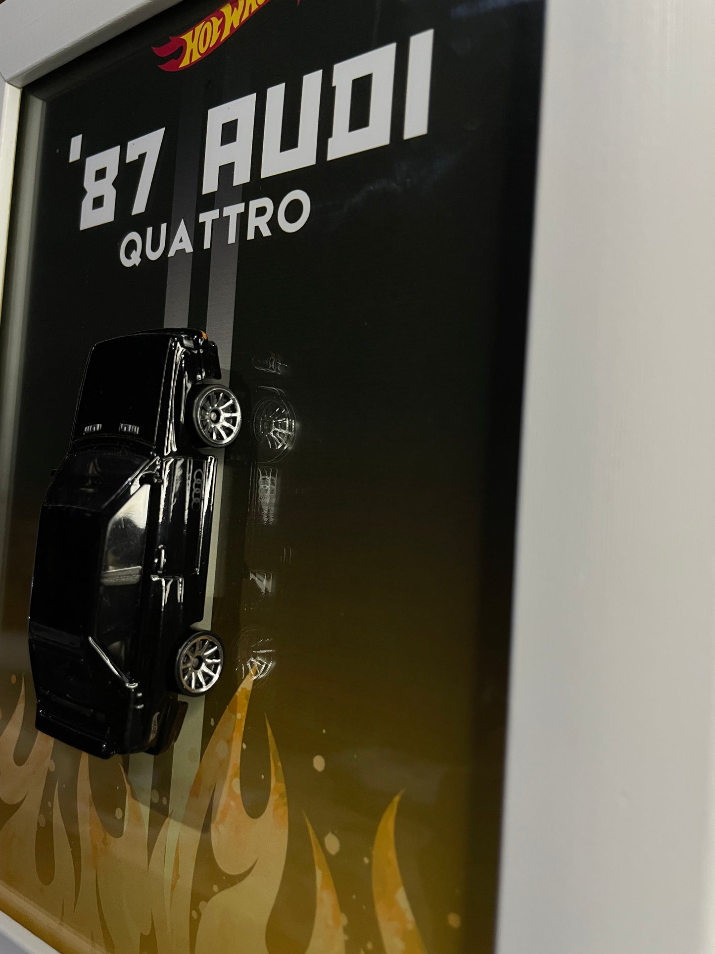'87 AUDI Quattro - Hot Wheels | 3D Diecast Frame | Cars Wall Art
