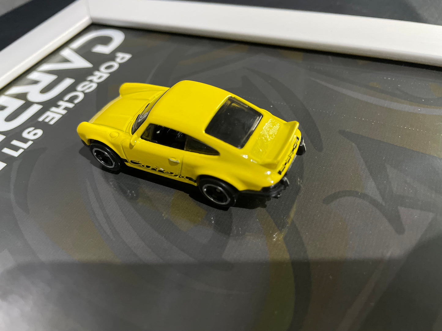 Porsche Carrera RS 2.7 - Hot Wheels | 3D Diecast Frame | Cars Wall Art
