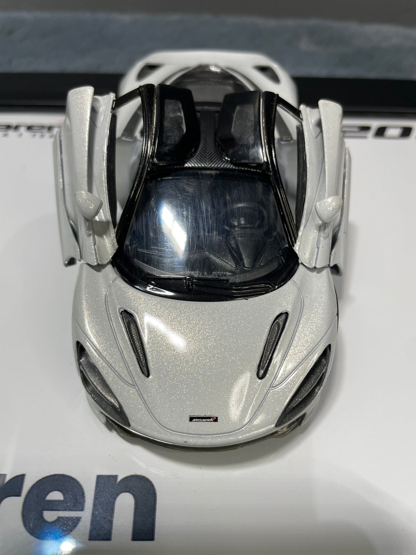 McLaren 720s | Kinsmart Licensed Model - Car Scale 1:36 | 3D Diecast Frame | Cars Wall Art