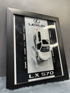 Lexus LX570 | Kinsmart Licensed Model - Car Scale 1:36 | 3D Diecast Frame | Cars Wall Art