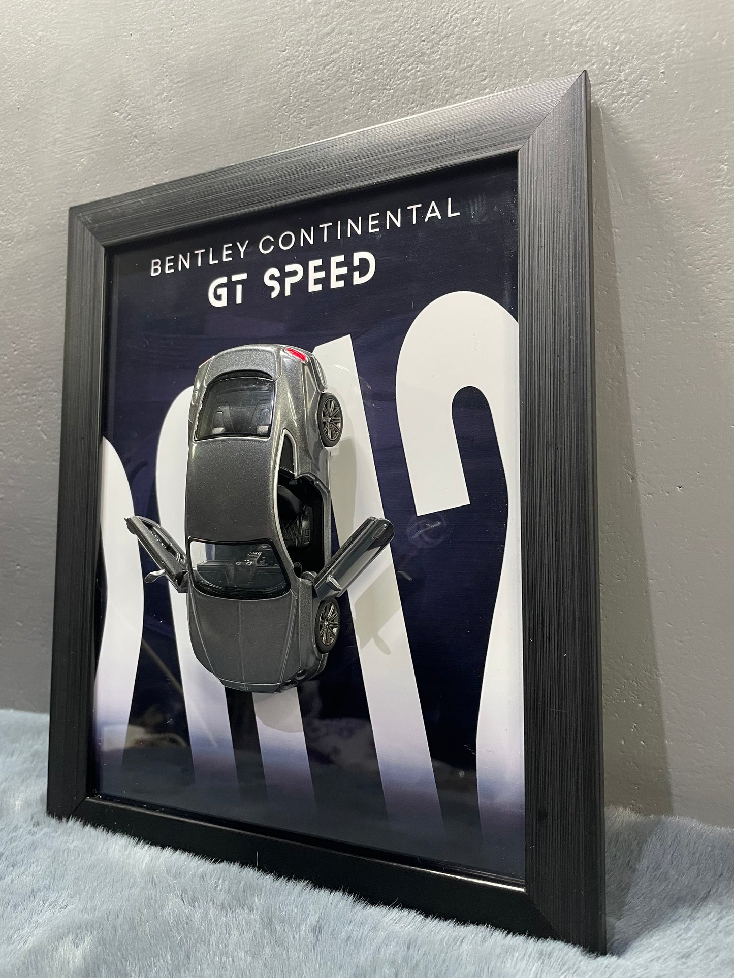 Bentley Continental GT Speed | Kinsmart Licensed Model - Car Scale 1:36 | 3D Diecast Frame | Cars Wall Art